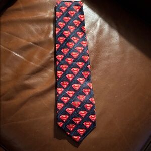 Superman Logo All Over Print Neck Tie DC Comics Superman Fanatic Accessory